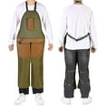 thumbnail image 4 of Gardening Apron Adjustable Legs Waterproof Apron with 6 Release Pockets for Gardening Woodworking Pottery BBQ, 4 of 14
