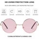 thumbnail image 3 of Hippie Costume Glasses For Women Men 70s 80s Disco Hippy Glasses Circle Tinted Color Sunglasses, 3 of 4