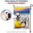 thumbnail image 4 of America Forever Summer Beach Ball Bulldog Garden Flag 12.5 x 18 inches Summer Tropical Beach Fun Double Sided Seasonal Yard Outdoor Decorative Cute Puppy Dog Days of Summer Garden Flag, 4 of 5