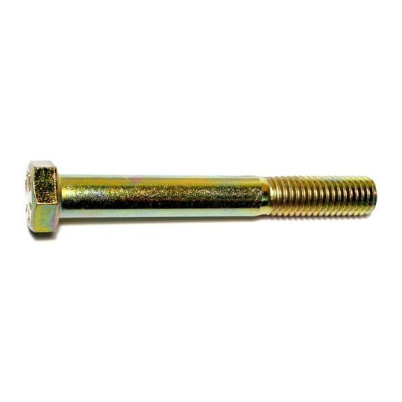 1/2"-13 x 4" Zinc Plated Grade 8 Steel Coarse Thread Hex Cap Screws HCS8-275
