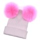thumbnail image 4 of Sombrero de bebé niña Gorros de invierno Sombrero de punto de para niña Sombrero cálido para bebé informal, cumpleaños, festival, estudio fo - + rosa para madre Sunnimix Sombrero de invierno para niños, 4 of 7