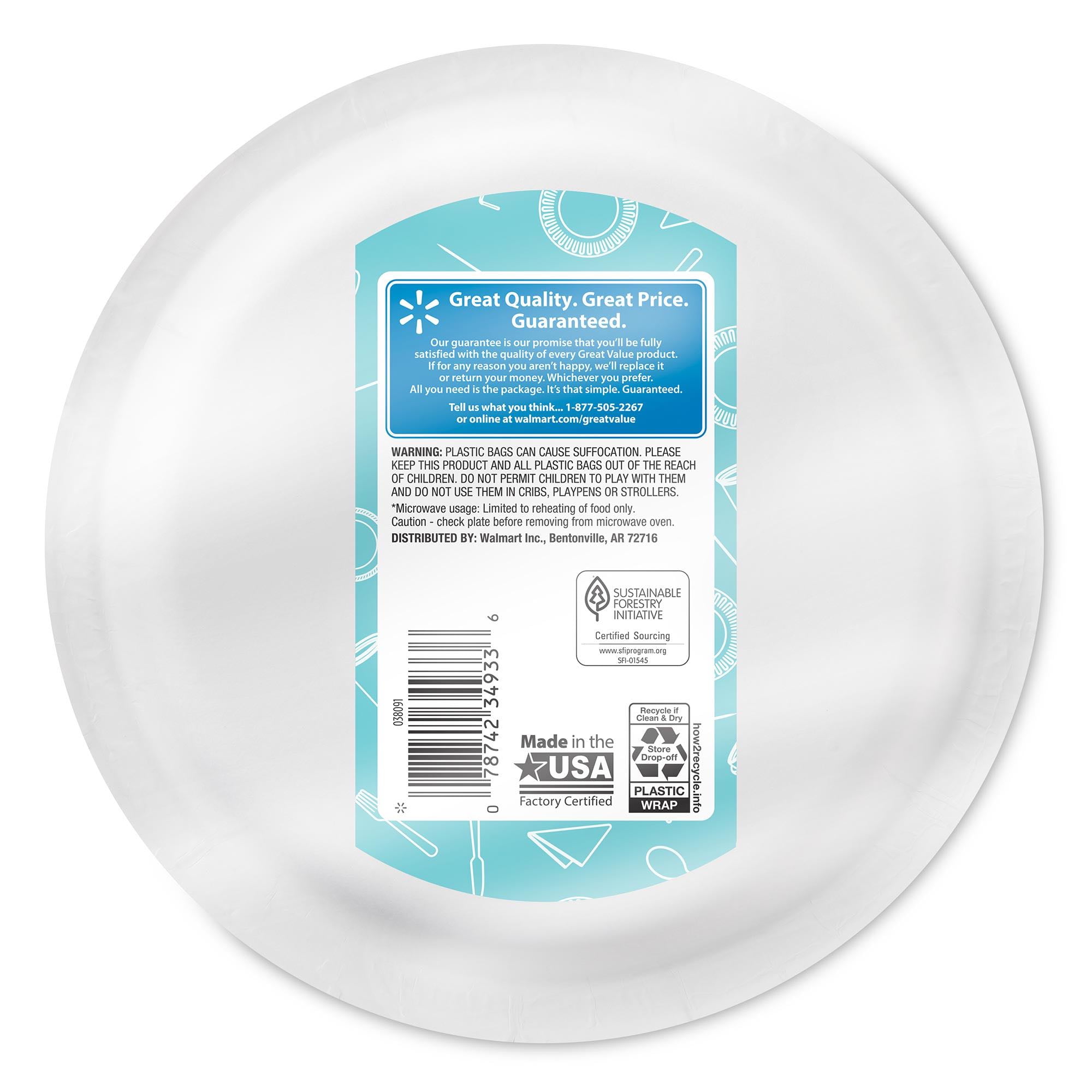 Meijer 10 Paper Plates, 50pk