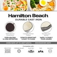 thumbnail image 3 of Hamilton Beach Enameled Cast Iron Fry Pan 8-Inch Navy (Gray, Fry 8-Inch), 3 of 7
