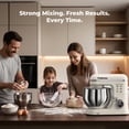 thumbnail image 6 of Electric Stand Mixer, 5.3QT & 3.5QT Dual Bowls, 10-Speed Cake Mixer, Patbrela LED Display Knob, Dough Hook, Beater, Whisk for Home Kitchen Cooking, 6 of 9