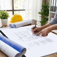 thumbnail image 3 of BESARME Large Engineering Graph Paper 22" x 17", 100 Sheets/200 Pages Large Graph Paper Pad Engineering Papers Drafting Papers for Engineer Architect, 3 of 7