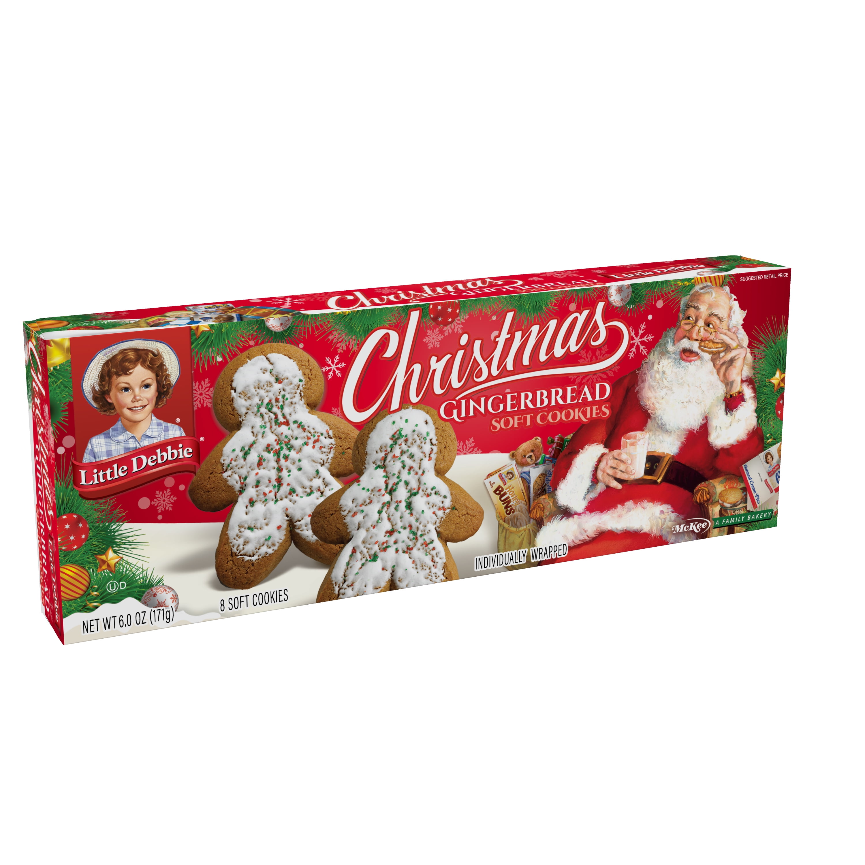 Snack Cakes, Little Debbie Family Pack Christmas Gingerbread Cookies