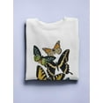 thumbnail image 3 of Butterfly Collage Sweatshirt Women -Victoria Barnes Designs, Female Medium, 3 of 4