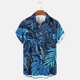 thumbnail image 5 of ZRGHAOYLQ Mens Hawaiian Shirts Short Sleeve Button Up Beach Shirts Tropical Summer Palm Leaf Graphic Tees Mens Plus Size Big and Tall Tshirts for Holiday Vacation, 5 of 6