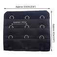 thumbnail image 2 of Women Pack of 3 Soft Comfortable 3 Hooks Bra Extender,2.2"x 2.0" 3 Rows 3 Hook Bra Extender, 2 of 5