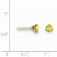 thumbnail image 2 of 14k Yellow Gold .75ct. Yellow Diamond Stud Earrings. Carat Wt- 0.75ct (5MM), 2 of 2