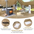thumbnail image 4 of Zimtown Inflatable Tent with Hand Pump for Camping, Easy Setup Air Glamping Tents, All-Weather Waterproof Blow up Camping Tent for Family, Khaki, 4 of 13