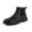 Black, variant on Men's Ankle Boots Fashion Leather Thick Soled All Seasons Protective Work Shoes for Couples Stylish Durable Footwear