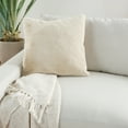 thumbnail image 2 of Nourison 20.00 in x 20.00 in Beige Faux Throw Pillow Faux Fur Covering, 2 of 5