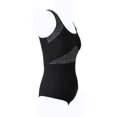 thumbnail image 3 of Traje de Baño Oceans Pacific Talla EG Look Deportivo con Líneas Negro, 3 of 4