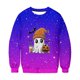 thumbnail image 5 of Heisall Womens Hoodies Halloween-themed Sparkling Print Round Neck Long Sleeve Fleece-lined Casual Sporty Fashion Sweatshirts, 5 of 9