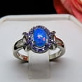 thumbnail image 2 of Cheyna Statement Ring Blue Fire Opal Purple CZ Ginger Lyne Collection, 2 of 5