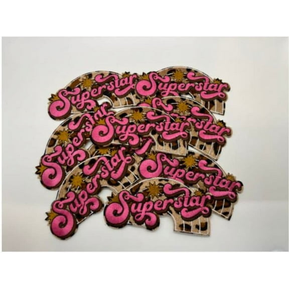 Prideful Patchez, SuperStar Iron on Patch, Superstar Patch, Sew On Patch, Embroidered Patch, Crafting, Crafts