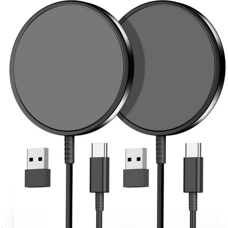 OANDYS 2 Pack Fast Wireless Charger for iPhone 15/14/13/12 /AirPods 3/2(Black Magsafe Charger) OANDYS 2 Pack Fast Wireless Charger for iPhone 15/14/13/12 /AirPods 3/2(Black Magsafe Charger)