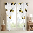 thumbnail image 4 of Erosebridal Cartoon Car Curtains 42x63 inch,Machinery Truck Blackout Curtains,Construction Site Car Vehicle Curtains & Drapes,Excavators Crane Machine Window Curtains for Living Room,Yellow, 4 of 6