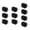 Bent feet black, variant on 7829 10Pcs High Strength Plastic Small Device Switches Auto Locking Push Button Switches