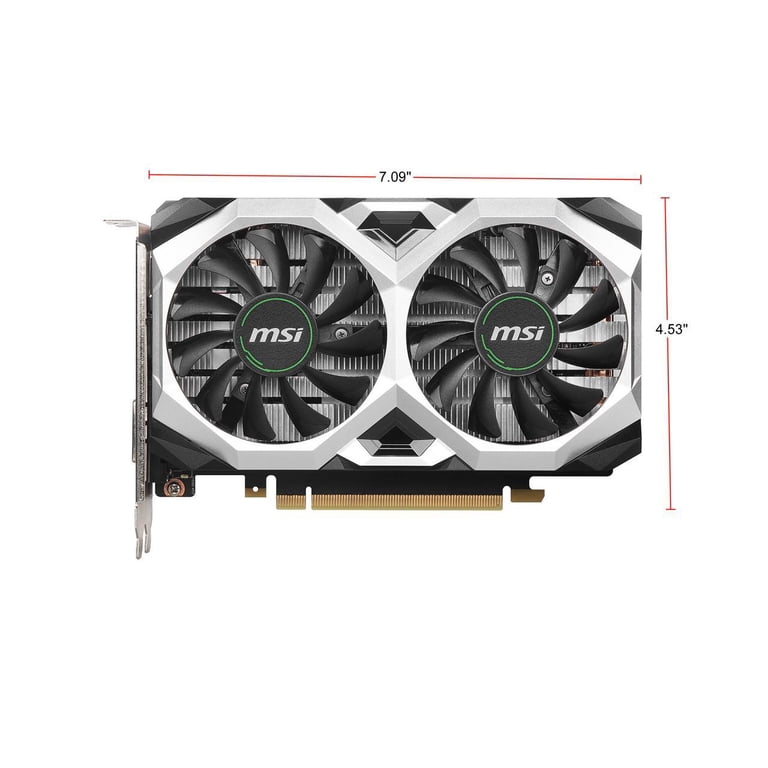 MSI GeForce GTX 1650 Super Ventus XS OC 4GB Graphics Card, Silver