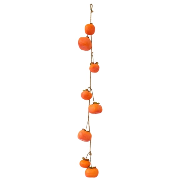 Kedshhgu Clearance 1Strings Artificial Persimmon Lifelike Artificial Fruit Fake Fruit Garland Fall Hanging Decoration For Thanksgiving Party Kitchen Decoration