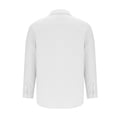 thumbnail image 5 of Mens Waffle Button Down Shirts Casual Fashion Loose Long Sleeve Lapel Dress Shirt Classic Regular Fit Blouses Tops White L, 5 of 6