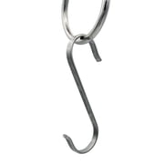 3.5 Flat S-Hooks, 2 Hooks, Zinc, Peerless Chain Company, #4735239C