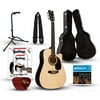 Rogue RA-090 Dreadnought Cutaway Acoustic-Electric Guitar Deluxe Bundle Natural