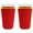 Bright Orange, variant on Blank Neoprene Pint Glass Coolie (Variety Color 12 Pack)