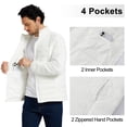 thumbnail image 6 of QPNGRP Mens Puffer Jacket Lightweight Water Resistant Windproof Insulated Winter Puffy Coat White L, 6 of 10