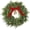 Red, variant on HaCpiu 20" Real Touch Christmas Cedar Wreath, Artificial Cedar Wreaths for Front Door, Winter Green Fake Pine Cypress Wreath with Vintage Bow, for Window Outdoor Indoor Wall Home Xmas Holiday Decor