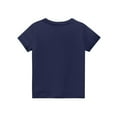 thumbnail image 3 of Xyxonk Short Sleeve Shirts for Girls Fall Trendy Girls Tops Size 10-12 Kids Crewneck Tee Shirts Cute Plain Tween Girls Clothes Tween Tshirts Navy 130, 3 of 6