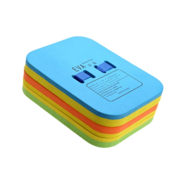 Equipo de entrenamiento de flotador posterior, tablero de flotabilidad, niños principiantes adultos 3 capas engrosan el cinturón de espuma de natación Azul 22x18.2x8cm