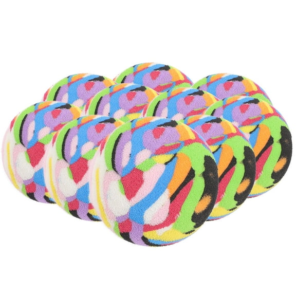 10Pcs Golfing Training Balls Wear-resistant Golfing Elastic Balls Reusable Colored Balls