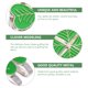 thumbnail image 4 of BRIGHTFUFU 1 UNID GRATIS GRATIS SOMBRY Clip Clip de forma de trébol para el sombrero de golf Clovers de cuatro hojas Decoración, 4 of 7