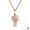 Pink Crystal, variant on UOYOTT Natural Rose Quartz Mushroom Crystal Necklace Pendant Gemstone Cute Gift Sho