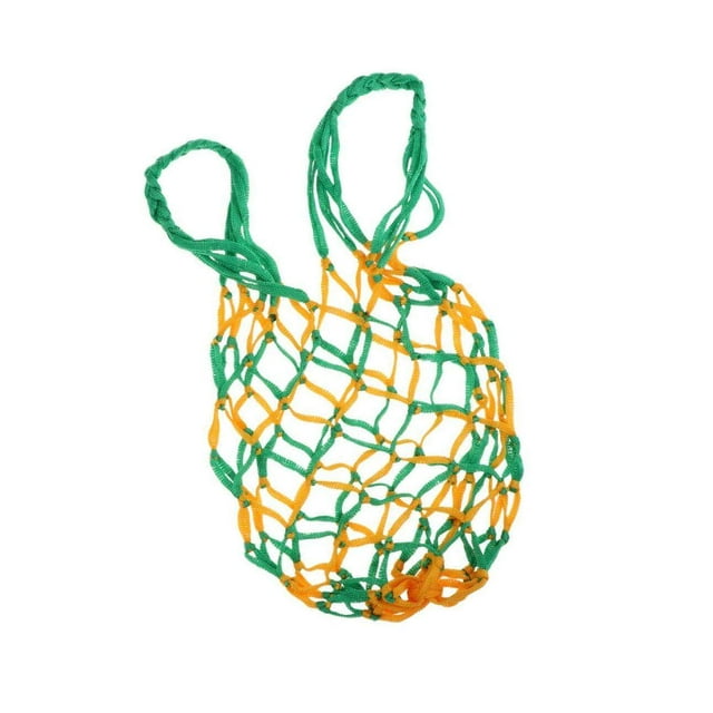 facefd Mesh Ball Bag Basketball Ball Carry Mesh Storage Multifunctional Net Bag Holder Green Yellow