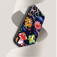 thumbnail image 4 of Stylish and Durable: Fun Cartoon Print Matte Double Layer Silver Phone Case for iPhone 15 Pro Max 14 13 12 Pro 11, 4 of 4