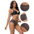 thumbnail image 3 of Unique Bargains Lace Mid Rise Briefs Underwear L Dark Grey, 3 of 6