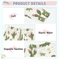 thumbnail image 4 of Dailycode Cotton Pajama Set Snug Fit Long Sleeve Top and Pants for 18M-8Y Cactus and Pink Flowers, 4 of 7