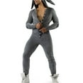 thumbnail image 3 of Men Jumpsuits Long Sleeve Rabbit Ears Hooded Button Collar Long Pants S-3XL, 3 of 6