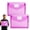 Pink, variant on Plastic Expanding File Folder, Transparent Envelopes with Snap Closure, Folders for Documents, File Folder Organizer Holder, Document Folder, No Dividers, Large Capacity, Fit Letter/A4 Size (2Pcs)