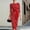 Red, variant on Sentmoon Fall Dresses for Women Polka Dots Print Long Sleeve Crew Neck Long Flowy Dresses for Women Relaxed Fit Sundresses for Women