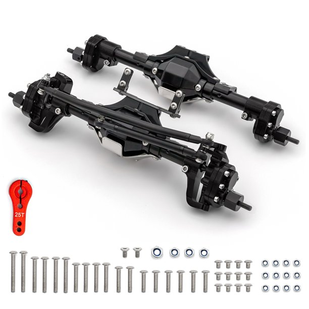 Eje delantero Reemplazos del eje trasero del eje delantero del coche RC para Axial SCX10II 90046 90047 RC Car DIY Upgrade Parts Romacci Eje delantero