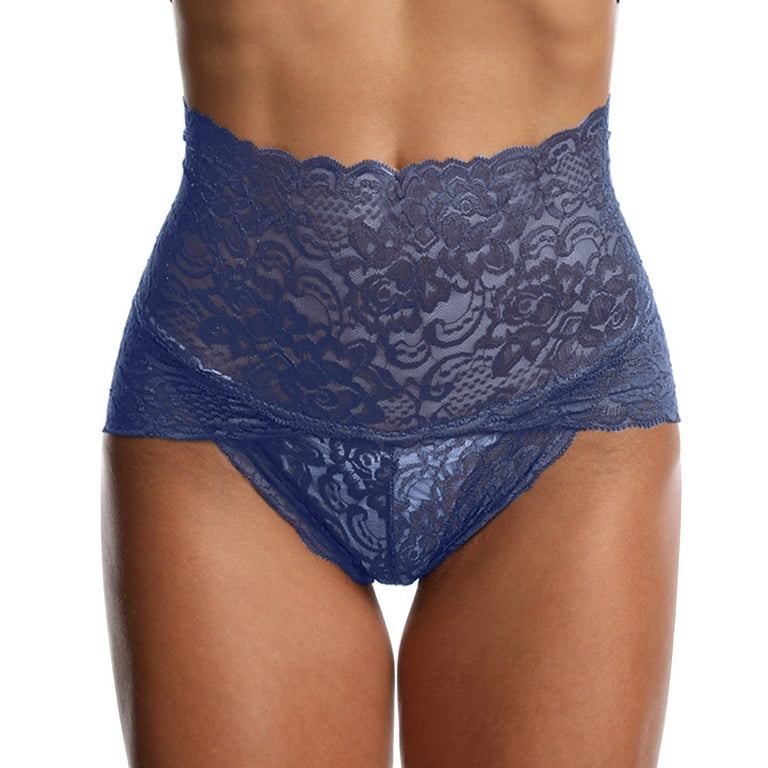 adviicd Sexâ€‹ Lingerie Women's Underwear No Panty Line Promise Tactel Lace  Brief Blue XX-Large