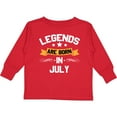 thumbnail image 3 of Inktastic legends are born in july Boys or Girls Long Sleeve Toddler T-Shirt, 3 of 5