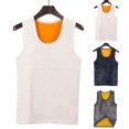 thumbnail image 3 of Men's Fleece Lined Undershirt Tank Top Winter Warm Sleeveless Thick Thermal Vest, 3 of 7
