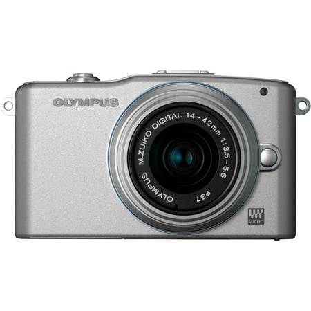 Olympus PEN E-PM1 12.3 Megapixel Mirrorless Camera with Lens, 0.55", 1.65", Silver