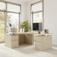 thumbnail image 3 of Stratus 60W Standing L Desk with Drawers in Natural Elm - Engineered Wood, 3 of 8